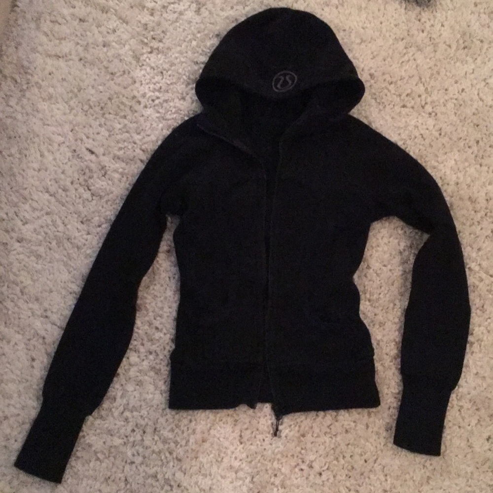 Black LuluLemon scuba zip